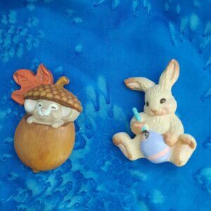 Vintage Hallmark Pins Easter/Thanksgiving